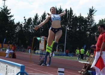 La céltica Olaia Becerril, campeona de España juvenil en salto de longitud