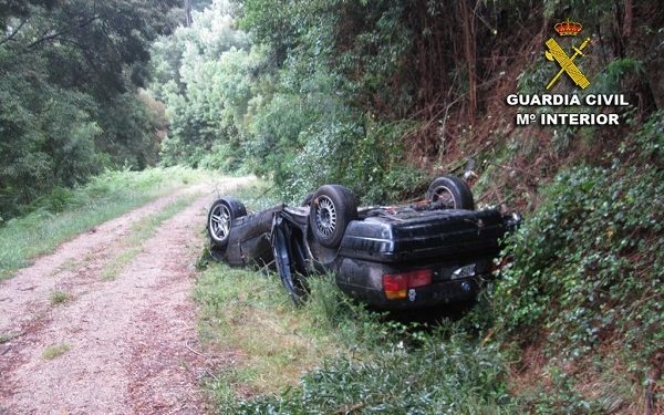 Detenido por conducción temeraria tras un accidente grave en Ponteareas