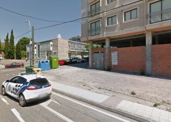 Trasladado un hombre al hospital por un incendio en un edificio de O Porriño