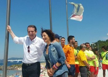 Vigo iza as súas nove bandeiras azuis nas praias, a cidade española con máis distincións