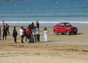 La Dirección General de Tráfico rueda en Praia América su nueva campaña