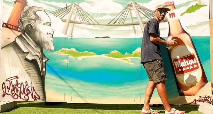 Exhibición de graffiti en el Espacio Mahou de O Marisquiño