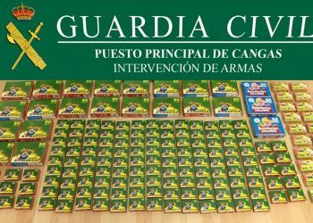 La Guardia Civil se incauta de 13.000 petardos en las fiestas de Cangas
