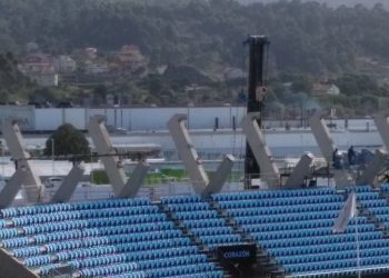 O luns comeza a montaxe da cuberta da grada de Río no estadio de Balaídos