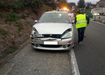 Cuatro heridos en la A-55 después de una colisión múltiple en Mos