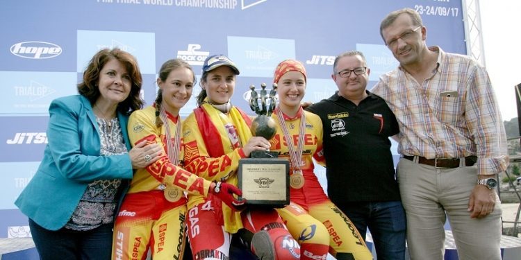 España gana el oro femenino en el Trial de las Naciones en Baiona