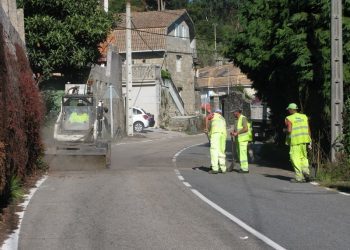 Obras de seguridade en sete estradas de Nigrán dentro do «Plan Móvese»