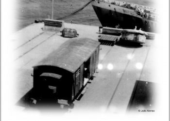 El tren en la Estación Marítima de Vigo