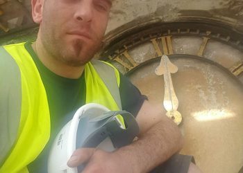 Un cantero gallego en lo más alto de Westminster