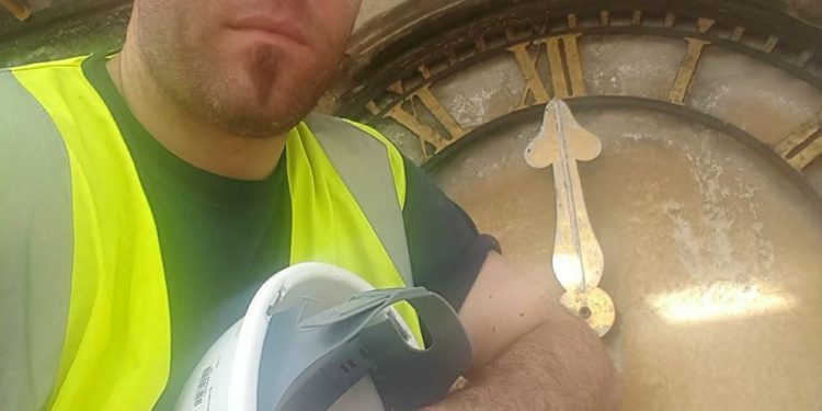 Un cantero gallego en lo más alto de Westminster