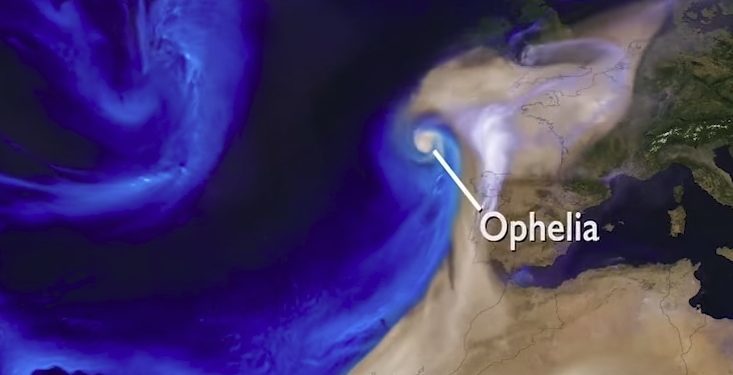 El espectacular vídeo de la Nasa que recoge el huracán Ophelia y los incendios en Galicia