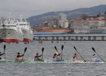 El Kayak Tudense gana en Bouzas las regatas sénior del Trofeo Rías Baixas