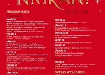 Nigrán inaugura a programación de Nadal coa festa de encendido do alumeado