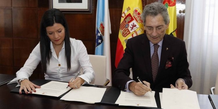 Mouriño y Arévalo firman el convenio para el desarrollo urbanístico del Celta en Mos