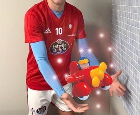 Iago Aspas apadrina la campaña «Cada niño un juguete»