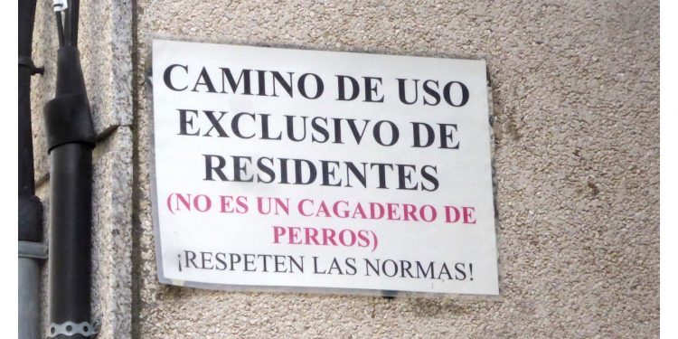 Respeten las normas