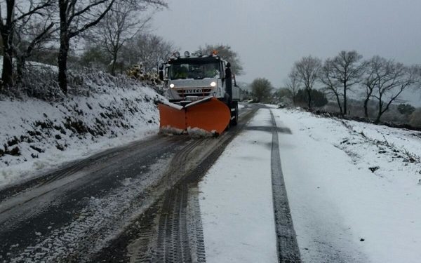 As brigadas das estradas provinciais atenderon 600 emerxencias en 2017