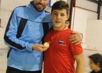 Pedro Cabrera, del Náutico de Vigo, campeón gallego de remoergómetro en Ferrol
