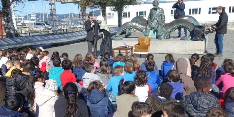 Un total de 150 escolares coñecen de primeira man o vínculo de Jules Verne coa cidade
