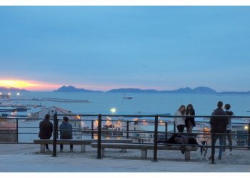 Romántico atardecer en el Paseo de Alfonso XII