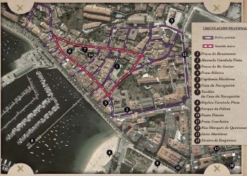 Así é o percorrido de sentido único para peóns na Arribada