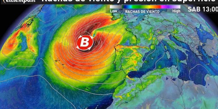 «Félix», la nueva borrasca que se acerca a Galicia, trae vientos de 120 km/h