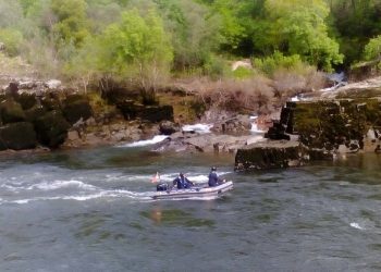 Los drones se incorporan a la búsqueda de la persona desaparecida en el río Miño