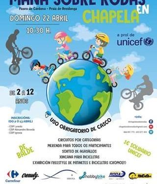 Más de 300 niños pasarán una divertida ‘Mañá sobre rodas’ en Chapela