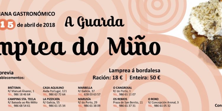 A Guarda dedica unha fin de semana gastronómica á exaltación da lamprea do Miño