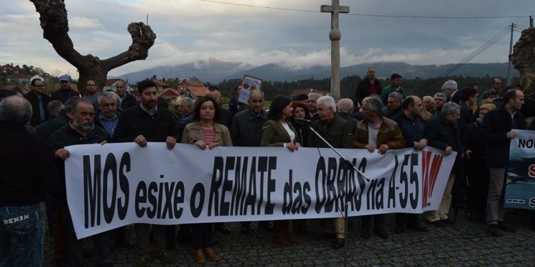 Mos convoca unha manifestación dende A Rans ata o Concello polas obras da A-55