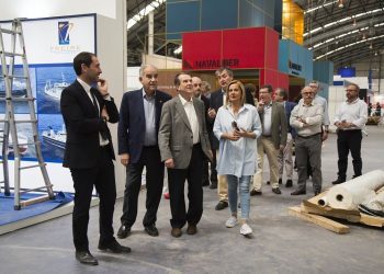 Las visitas institucionales llenan la agenda de actos en Navalia 2018