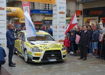 Iago Caamaño, primer líder provisional del  Rally Rías Baixas