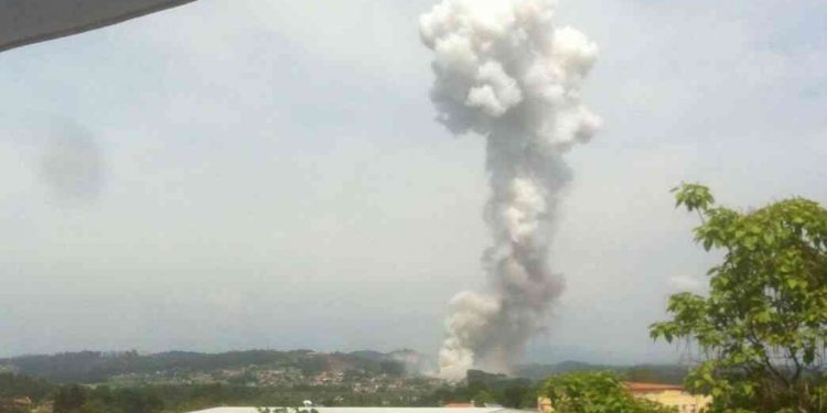 Así fue la explosión que se registró en Tui