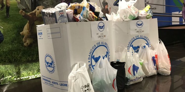 El teatro del Gran Vía recauda más de 1.400 kilos de comida para el Banco de Alimentos