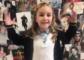 El mensaje de los  ‘pitufos’ del Colegio Lar para Miguel Bosé