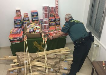 Investigan a un cangués por depósito y posible comercialización de material pirotécnico