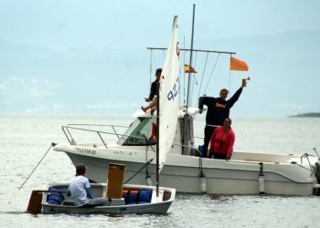 Bruno Ameneiro conquistó la Copa Galicia de Optimist