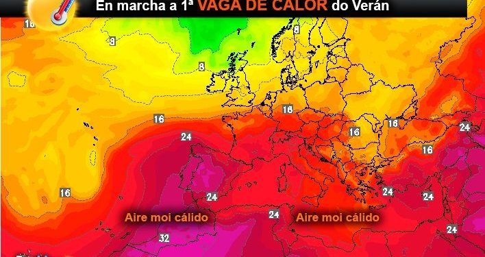 La ola de calor dejará mínimas de 23 grados en Vigo