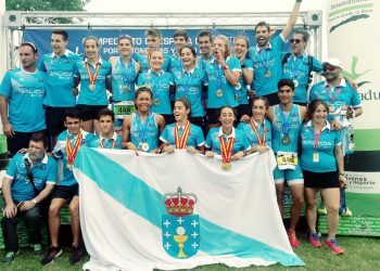 Dobrete de Galicia no Campionato de España de tríatlon por autonomías