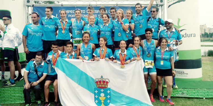 Dobrete de Galicia no Campionato de España de tríatlon por autonomías