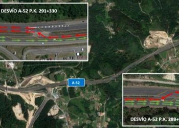 Cortes de tráfico en la A-52 a la altura de Ponteareas durante 15 días