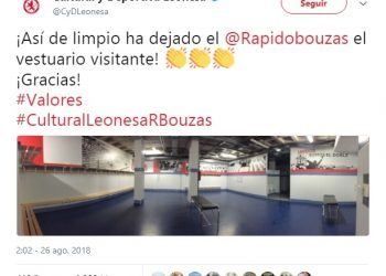 La limpieza «a la japonesa» del Rápido a pesar de la derrota