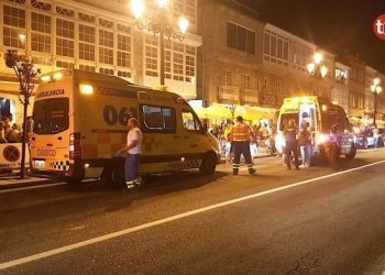 Cinco heridos al caer el falso techo de un restaurante de Baiona