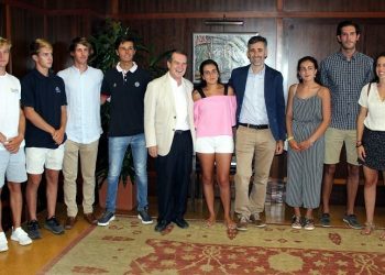 Recepción a los medallistas de Vaurien y 420 de Náutico de Vigo y Marítimo de Canido