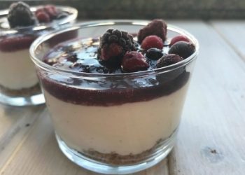 Cheesecake en vasitos {sin horno}