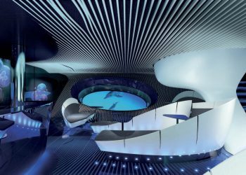 Así es «Le Champlain», el crucero de superlujo que atraca este martes en Vigo