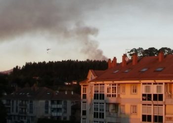 Sofocan un incendio forestal en A Ramallosa