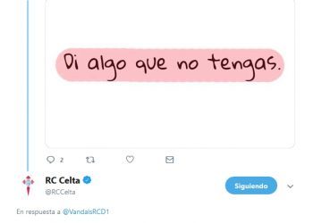 El sonoro ‘zasca’ del Celta a un seguidor del Deportivo en las redes sociales