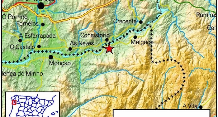 Un terremoto de 3,8 grados con epicentro en Melgaço hace temblar a Vigo y comarca
