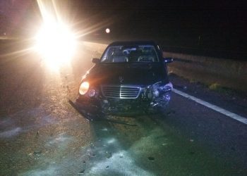 Tres heridos, entre ellos un bebé, en un accidente de tráfico en la A-55